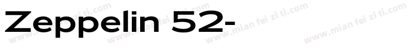 Zeppelin 52字体转换